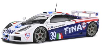 SOL1804103 - Mc LAREN F1 GTR Short tail 24H du MANS  1996 Blanche et bleue