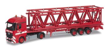 HER304764 - MERCEDES Actros avec semi-remorque et Élément pour grue LIEBHERR LR1600/2 RIGA MAINZ
