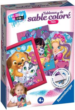 RAV180790 - Tableaux de sable coloré – Les Fées