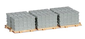 HER053617 - Chargement de 12 Palettes de trottoir Ech:1/87