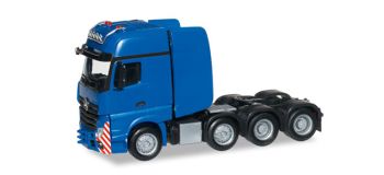 HER304740 - MERCEDES Actros Gigaspace 8x4 "Bleu" Ech:1/87