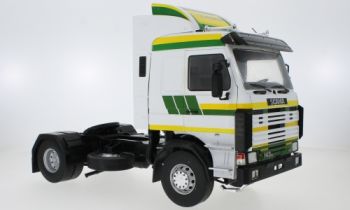 MOD18240 - SCANIA 143 Topline 4x2 1987 Blanc vert et jaune