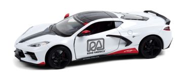GREEN18259 - CHEVROLET Corvette C8 Stingray blanche 2020 road America