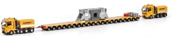 WSI01-1078 - MAN TGA XXL 8x4 Avec Scheuerle 20 Essieux et MAN TGX XXL 8X4 BOHNET