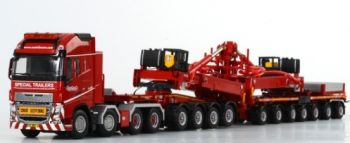 WSI02-1631 - VOLVO  FH4 XL 8X4 Avec Remorque 3+5 Essieux et module "NOOTEBOOM"