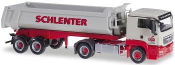 HER304924 - MAN TGS 4x2 avec Benne 2 Essieux "SCHLENTER" Ech:1/87