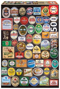 EDU18463 - Puzzle 1500 Pièces étiquettes de Bières