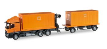 HER304313 - MERCEDES Actros Streamspace 3+2 Essieux Porte container Ech:1/87