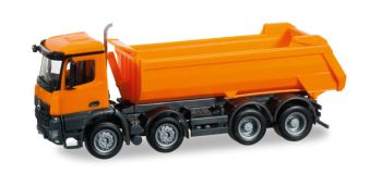 HER304290 - Camion Benne 8x4 MERCEDES Arocs "Orange" Ech:1/87