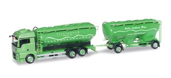 HER304535 - MAN TGX 3 Essieux Pulvérulent avec remorque 2 Essieux "STILLEBACH" Ech:1/87