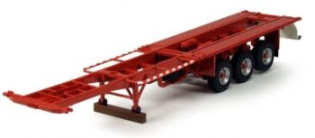 TEK62989/01 - Remorque Porte container 3 Essieux avec 2 containers maritime 20 Pieds "BELL et GEEST"