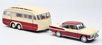 NOREV185728 - SIMCA Vedette Chambord avec caravane Henon 1958