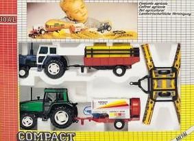 JOA402 - Coffret 2 Tracteurs EBBRO et VALTRA avec Equipement