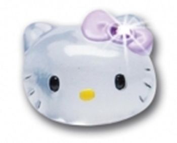 T8815A - Bague strass violet HELLO KITTY