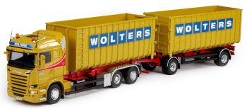 TEK68418 - SCANIA R13 Highline 3 Essieux  avec remorque 2 Essieux Benne déposable "WOLTERS"
