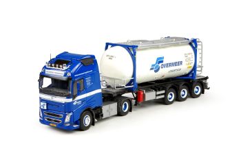 TEK68344 - VOLVO FH04 4x2 Avec Remorque Porte Container 3 Essieux et container OVERMEER 40 Pieds
