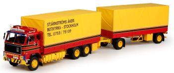 TEK67454 - VOLVO F89 Porteur 6x4 Avec Remorque 2 Essieux "STJARNSSTROMS"