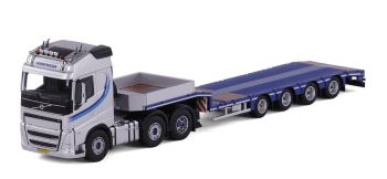 CAV20-1253 - VOLVO FH5 Globetrotter 6x4 avec porte engins 4 Essieux Extensible DEKKER Transport
