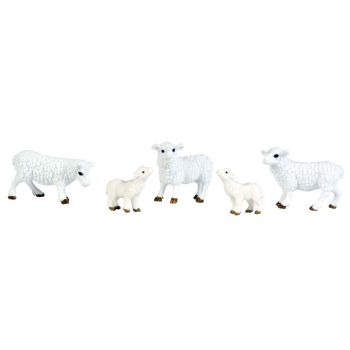 3 moutons avec 2 agneaux