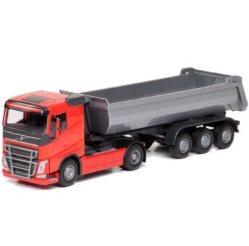 EMEK22355 - VOLVO FH16 4x2 rouge avec benne 3 essieux