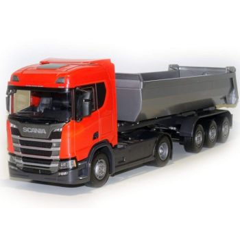 EMEK22485 - SCANIA R500 4x2 rouge avec benne basculante 3 essieux