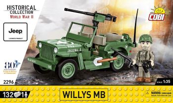 COB2296 - JEEP Willys MB avec M2 80e anniversaire - 150 Pièces