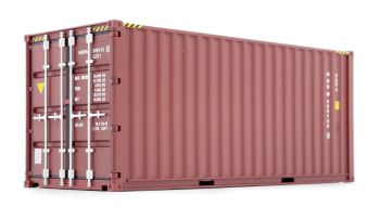 MAR2323-02 - Container maritime 20 pieds marron