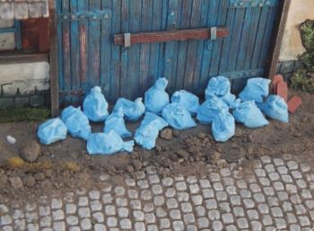 20 sacs poubelles bleus