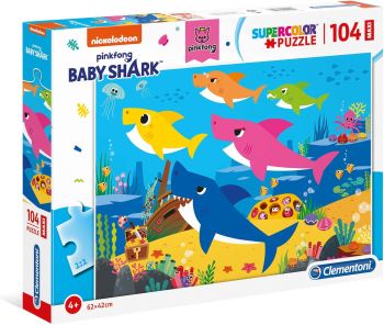 CLE23751 - Puzzle MAXI 104 Pièces BABY SHARK