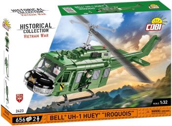 COB2423 - Hélicoptère militaire BELL UH-1 HUEY - 656 Pièces