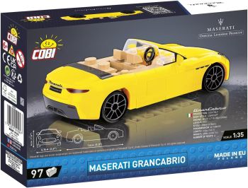 COB24504 - MASERATI Grancabrio jaune - 97 Pièces