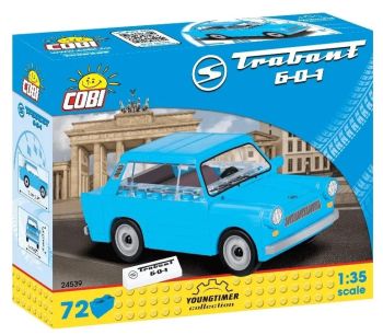 COB24539 - TRABANT 601 bleu - 72 Pièces