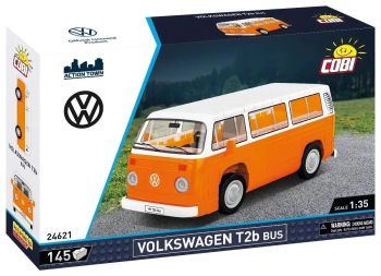 COB24621 - VOLKSWAGEN Type 2 bus orange et blanc - 145 Pièces