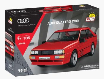 COB24664 - AUDI Quattro 1980 rouge - 79 pièces