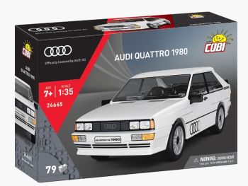 COB24665 - AUDI Quattro 1980 Blanc - 79 pièces