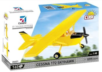 COB26621 - Avion CESSNA 172 Skyhawk jaune - 160 Pièces