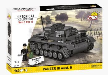 COB2672 - Char PANZER III Ausf.H - 963 pièces