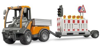 BRU2693 - Service Communal VarioCar avec plateau et signalisation de chantier