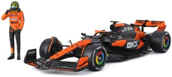 BUR28040N - McLAREN MCL38 #4 GP de Miami 2024 avec figurine L.NORRIS