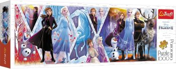 TRF29048 - Puzzle Panoramique 1000 pièces DISNEY – LA REINE DES NEIGES 2