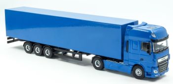 HOL2-076000BLEU - DAF XF 4x2 avec remorque 3 Essieux bleu