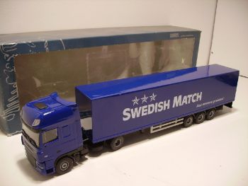 OCLITSWM - Occasion - DAF XF105 4x2 avec semi 3 essieux SWEDISH MATCH "Neuf en boîte"-"Boîte abîmée"