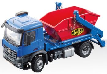 CON78216 - MERCEDES Arocs Porteur Multi-benne MEILLER Bleu