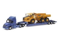 ARCHIVE135 - Camion Porte-engins VOLVO NH12 avec Tombereau VOLVO A40D