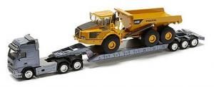 ARCHIVE146 - Camion Porte-engins VOLVO FH12 avec Tombereau VOLVO A40D