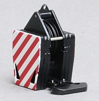 YCC207 - Crochet  93 Tonnes 3 Poulies Noir, Rouge et Blanc