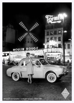 IES64P - Plaque tôlée : RENAULT Dauphine "PARIS 1960"