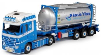 TEK68744 - MERCEDES Actros 4x2 avec Remorque Porte Container 3Essieux et container 20 pieds "IN 'T VEEN"