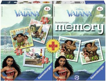 RAV21272 - 3 Puzzles 25,36 et 49 Pièces + Memory VAIANA