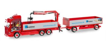HER305280 - SCANIA R13 Benne 3 Essieux avec remorque 2 Essieux "KRONIMUS"  Ech:1/87